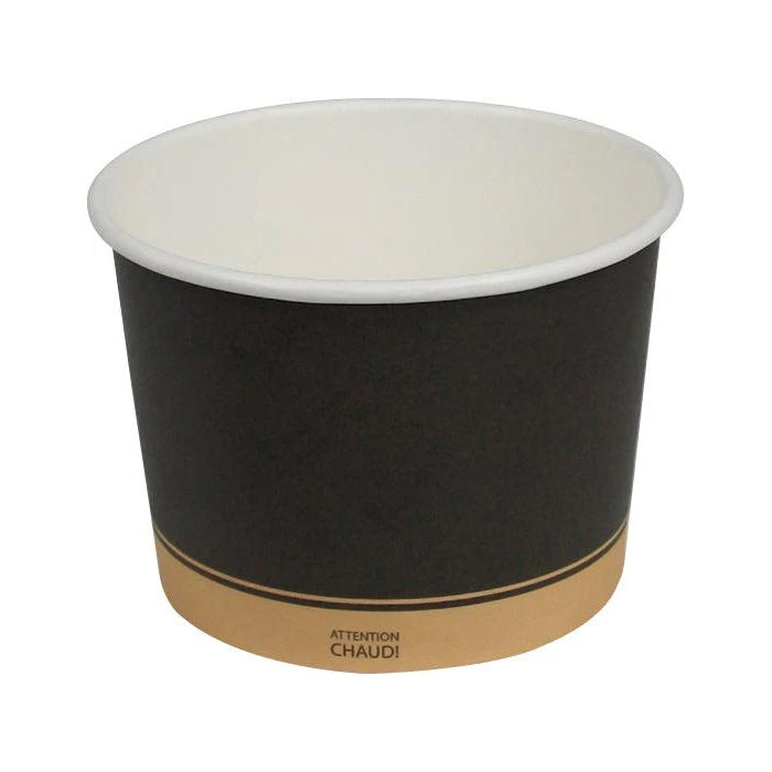 Morning Dew - 16 oz Paper Soup Container - Ebony Print - 16SCE - Eagle Global Solution