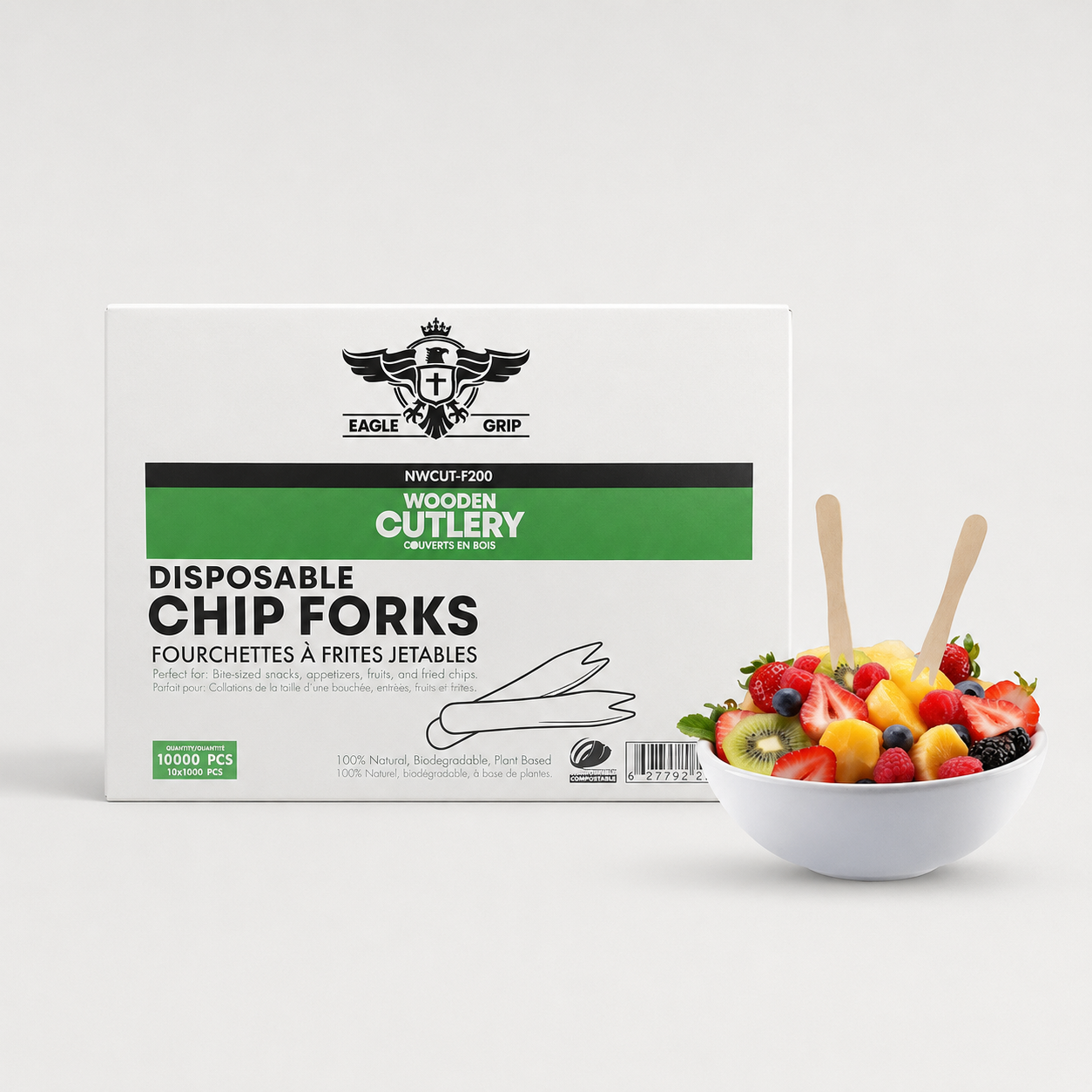 Wooden Fruit/Chip Fork - 85mm