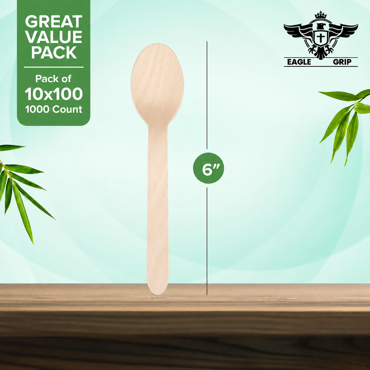 Eagle Grip - Wooden TEA Spoon - Bulk
