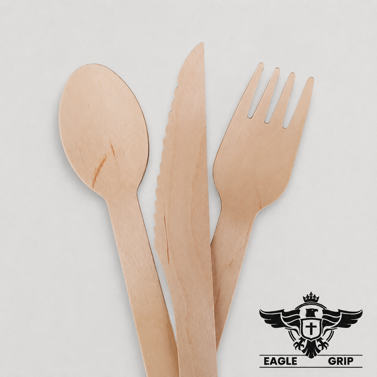 Eagle Grip - Wrapped 6pc Wooden Cutlery Kit