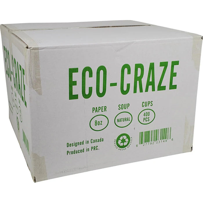 Eco-Craze - 8oz Paper Soup Bowl - Kraft - Eagle Global Solution