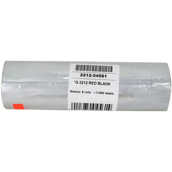 Garvey - Price Gun Label - Single Line - Red - G 2212-04561