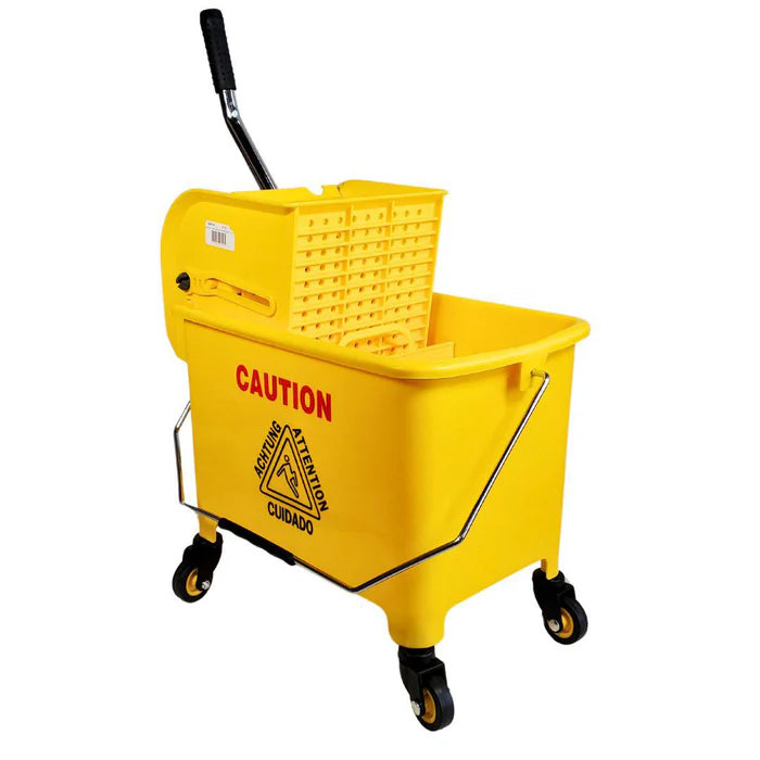 Spartano - 19L Mop Bucket with Down Press Wringer - Yellow - 4940 - Eagle Global Solution
