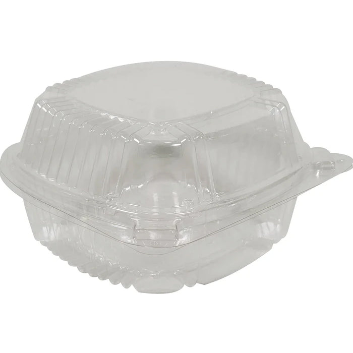 Pactiv - 6" Hinged Plastic Container - Clear - 5 3/4x6x3 - YC18-1160 - Eagle Global Solution