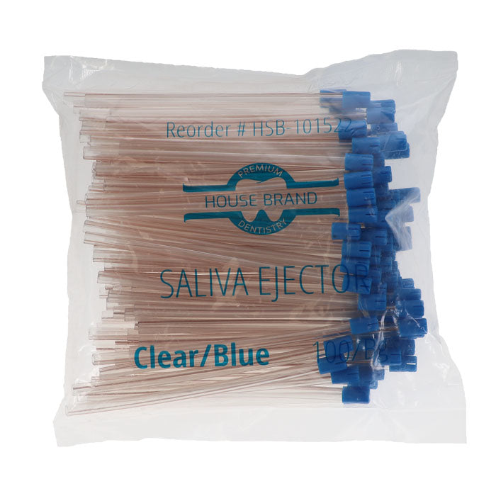 Saliva Ejector, Clear/Blue 100/Bg, 101522 - Eagle Global Solution
