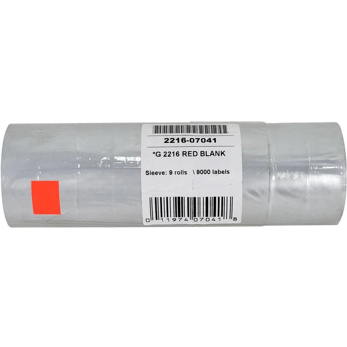 Garvey - Price Gun Label - Regular - Double Line - Red - G 2216-07041 - Eagle Global Solution