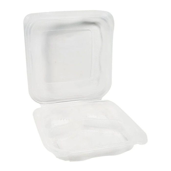 CLR Genpak Clover Hinged Container XL Clear 9.25x9.65x3-3 Comp. CLX399 - Eagle Global Solution