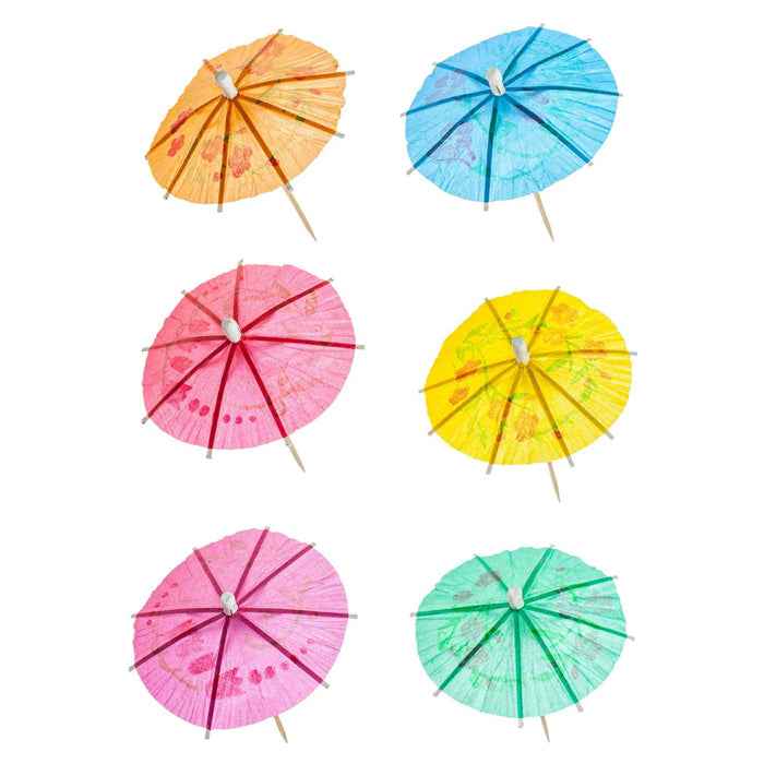 CLR - 4" Toothpick Umbrella - Assorted - Colour