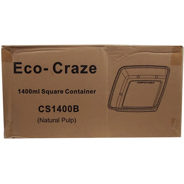 Eco-Craze - Square Container 1400ml - Eagle Global Solution