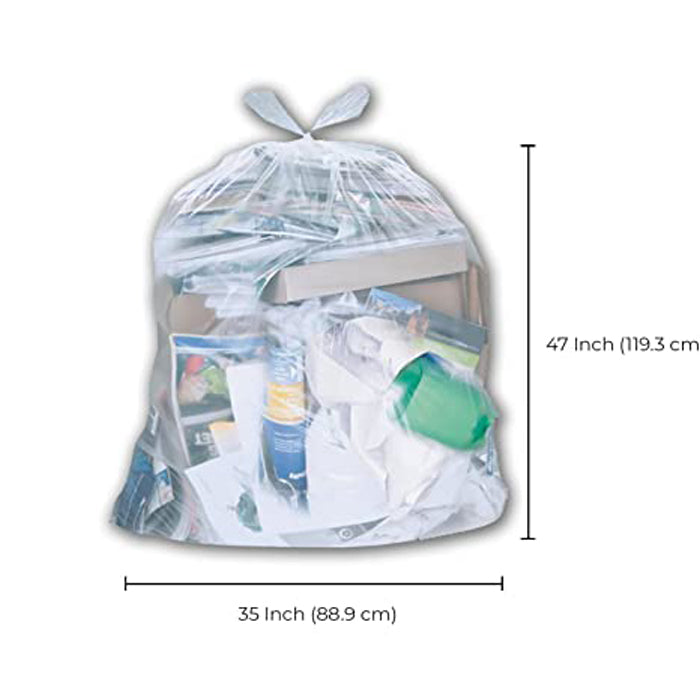 Spartano - Garbage Bags - Strong - Clear - 35"x47" - Eagle Global Solution