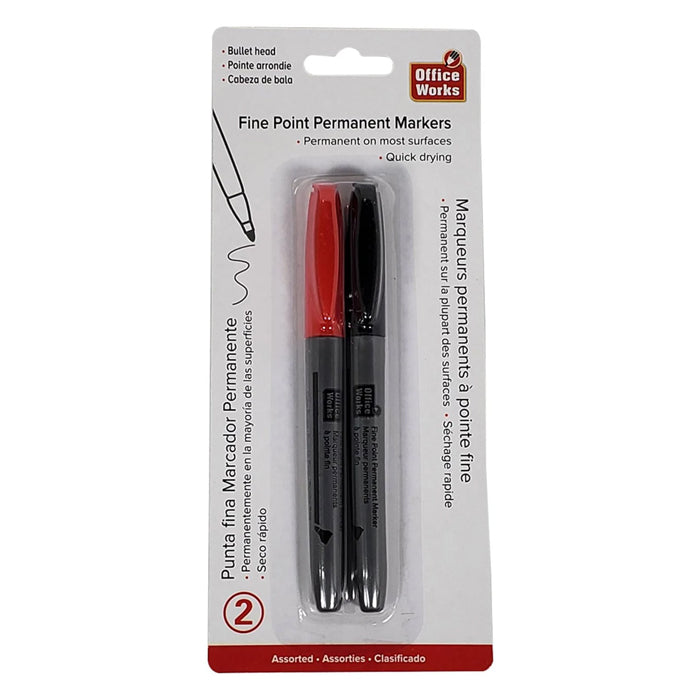O.WKs. - 2-Pk Fine Point Permanent - Eagle Global Solution