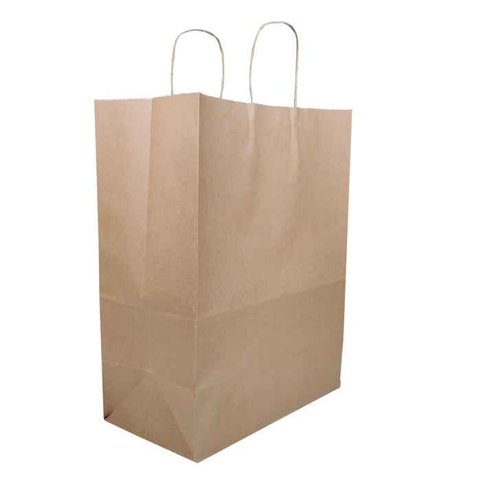 Prime Bags - Enzo - Self Adhesive Paper Bags with Twisted Handles - 13x7x17