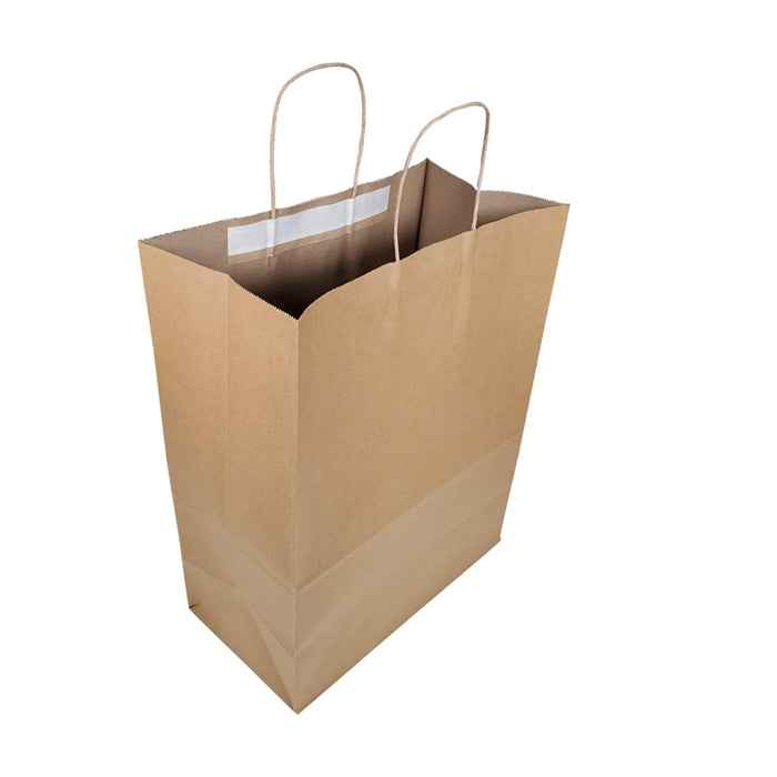 Prime Bags - Enzo - Self Adhesive Paper Bags with Twisted Handles - 13x7x17