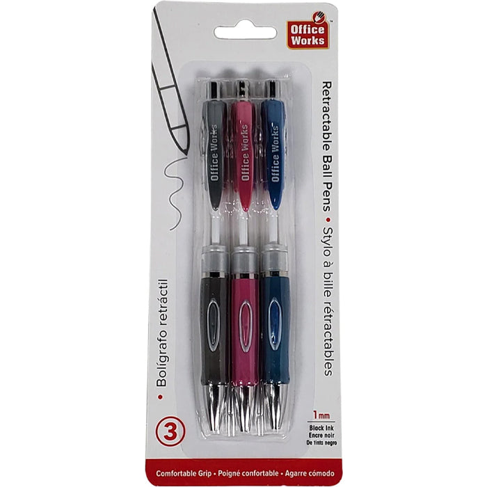 O.WKs. - 3-Pk Ball Pens