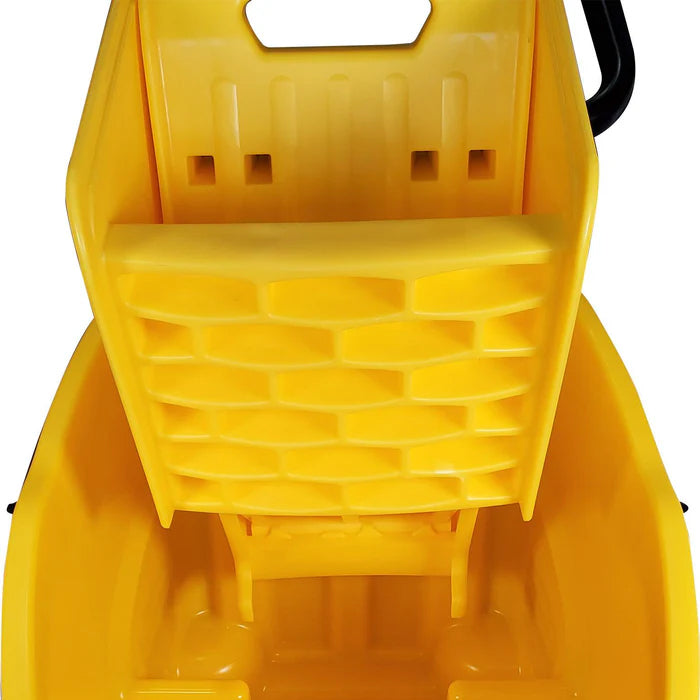 Rubbermaid Wavebreak - 35qt Side Press Mop Bucket Wringer - Ru7580 - Eagle Global Solution