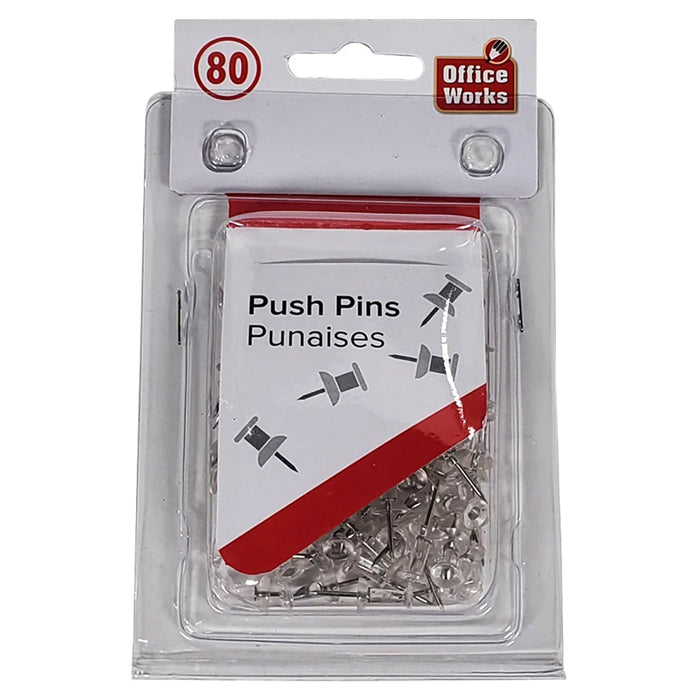 O.WKs. - 80-pc Push Pins