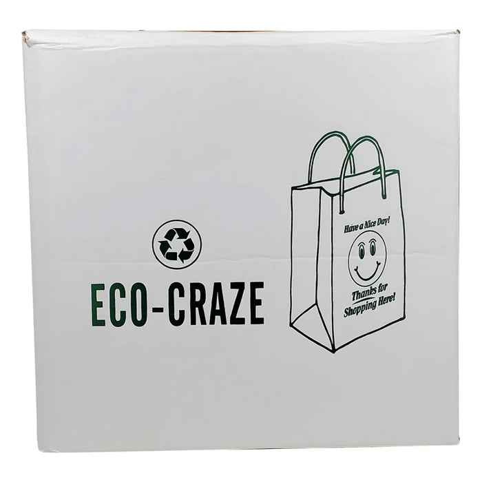 CLR - Eco-Craze - Thank You - White Paper Handle Bags - 13x7x13
