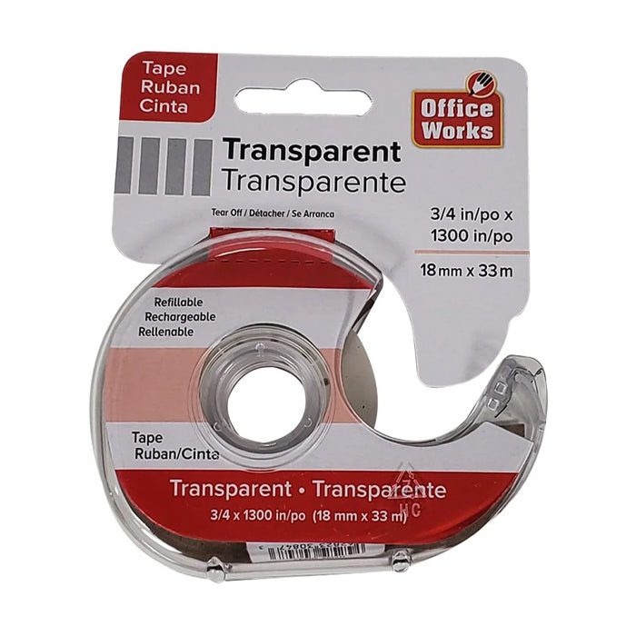 O.WKs. - 3/4"x1300" Transparent Tape - Eagle Global Solution