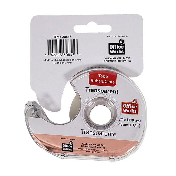 O.WKs. - 3/4"x1300" Transparent Tape - Eagle Global Solution