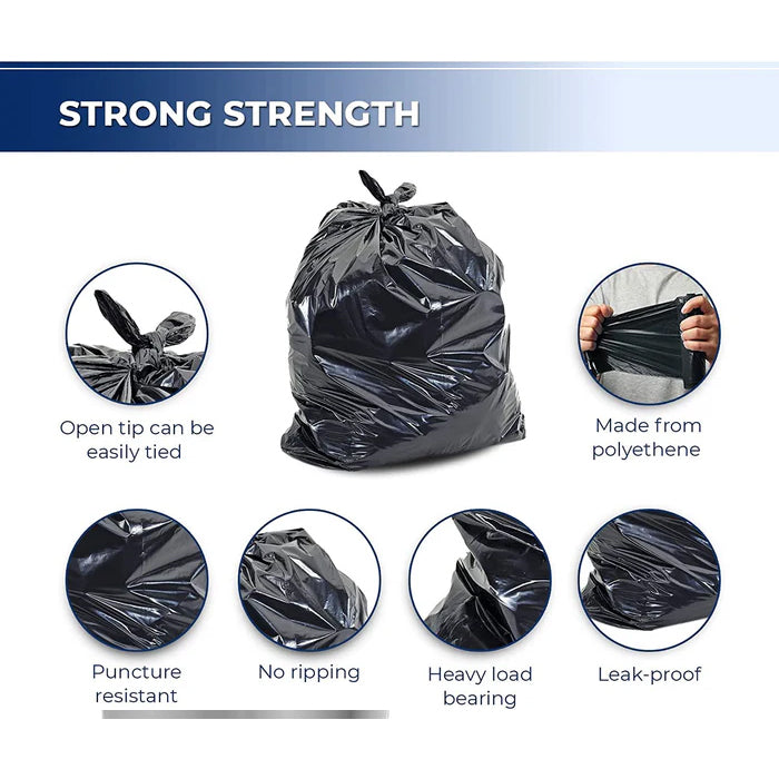 Spartano - Garbage Bags - Regular - Black - 24"x22" - Eagle Global Solution