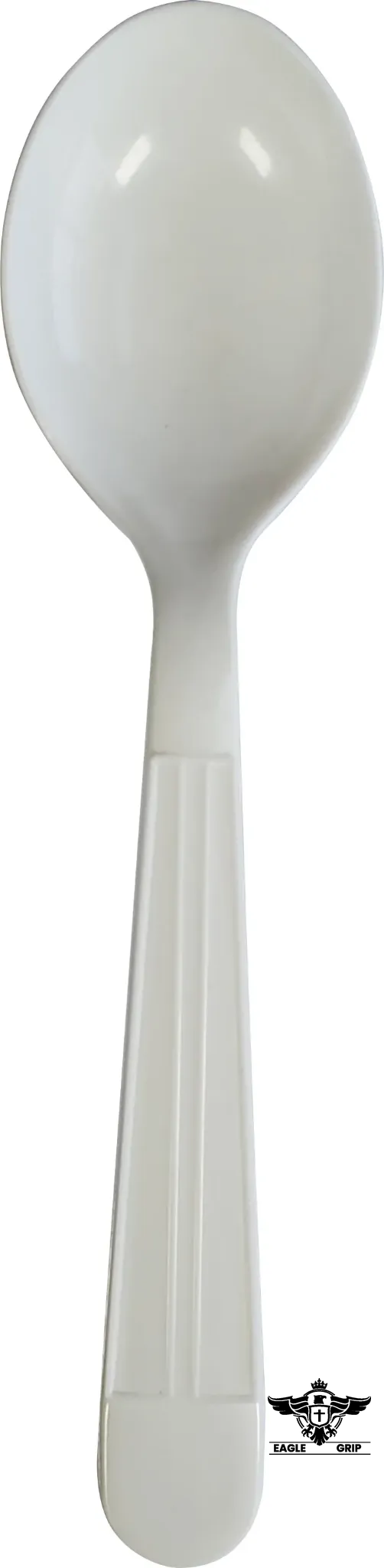 Eagle Grip - Plastic Soup Spoons - White - Retail Pack - RP2004