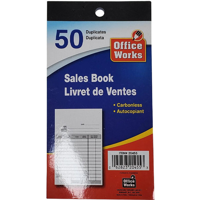 O.WKs. - 50-ct Duplicate Sales Book - 20455 - Eagle Global Solution