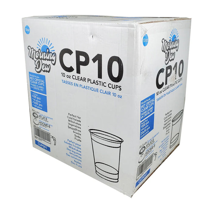 Morning Dew - 10oz Clear Pet Cup - 78mm - CP10 - Eagle Global Solution