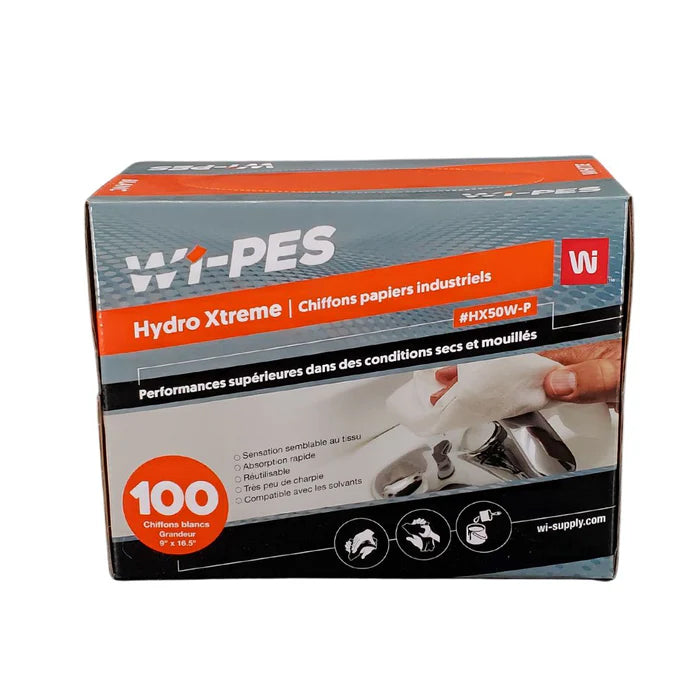 Wi-PES - Hydro Xtreme Industrial Paper Wipers - White - Eagle Global Solution