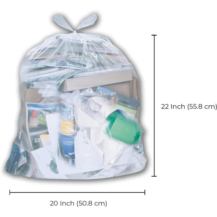 Spartano - Garbage Bags - Regular - Clear - 20"x22" - Eagle Global Solution