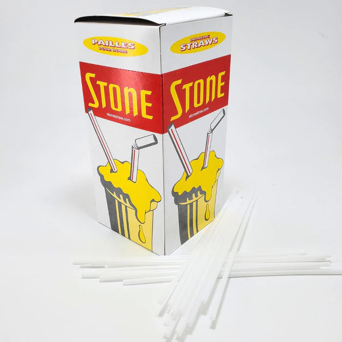 Stone - Plastic Straw - 8" Regular - 011100 - Eagle Global Solution