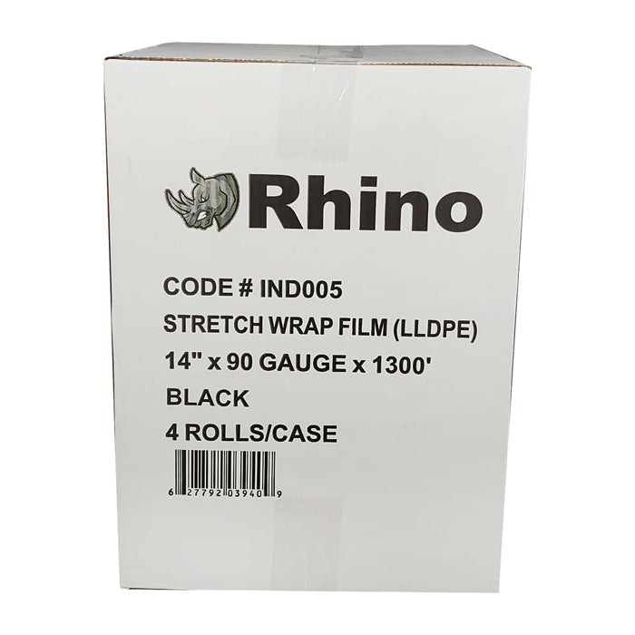 Rhino - Shrink Wrap - 14" x 90g x 1300' - Black - Eagle Global Solution