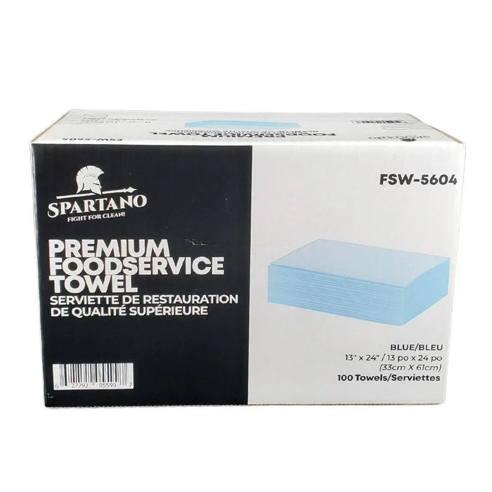 Spartano - 13"X24" Premium Foodservice Towel - Blue - FSW-5604 - Eagle Global Solution