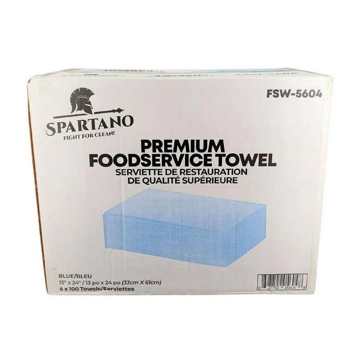 Spartano - 13"X24" Premium Foodservice Towel - Blue - FSW-5604 - Eagle Global Solution