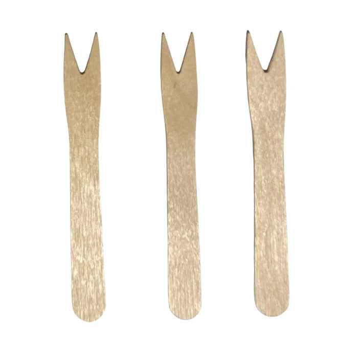 Eco-Craze - Wooden Fruit/Chip Fork - 85mm