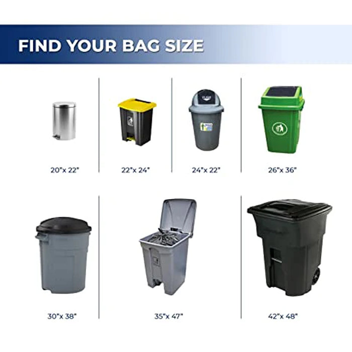 Spartano - Garbage Bags - Regular - Clear - 22"x24" - Eagle Global Solution