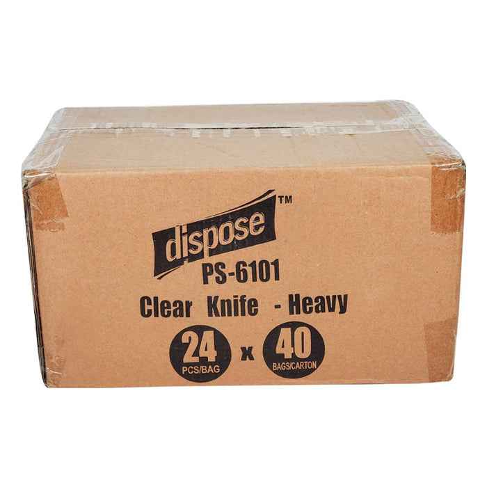 CLR - Dispose - Knife - Plastic - Clear - Heavy