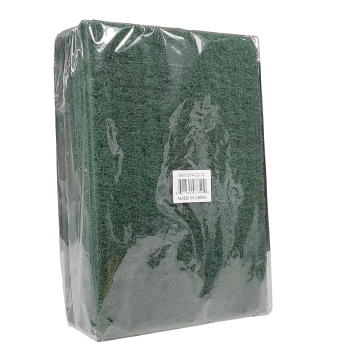 Dark Green Scouring Pad 23x15x1cm 8/pack-DH-C2-10 - Eagle Global Solution