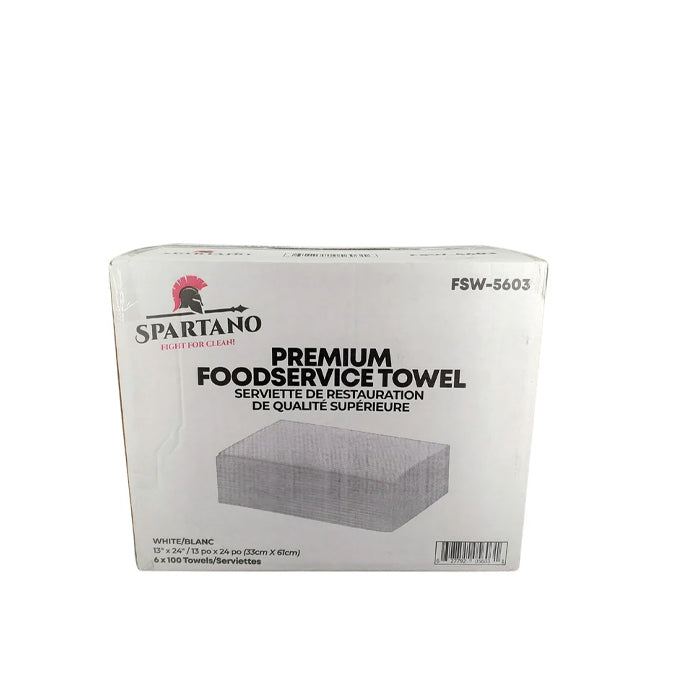 Spartano/Pro-Kitchen - 13"X24" Premium Foodservice Towel - White - FSW-5603 - Eagle Global Solution