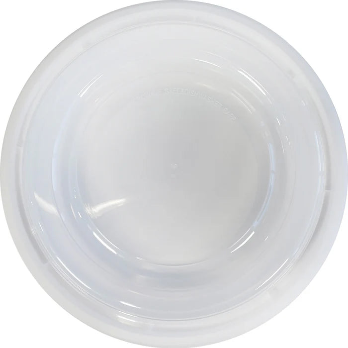 Value+ - 7" Round Plastic Container - White - 923W - Eagle Global Solution
