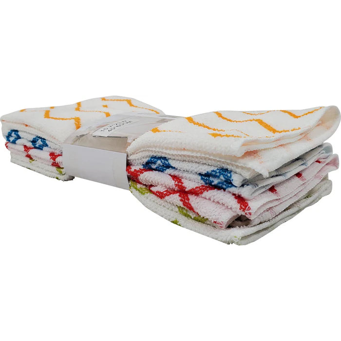 Microfibre - Multi-Purpose Cloth - 4 PCS - White Base - 40x60cm - Eagle Global Solution