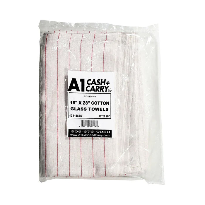 16"x28' Cotton Glass Towels - Eagle Global Solution