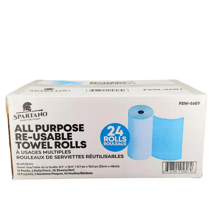 Spartano - All Purpose Re-Usable Towel Roll - Blue - FSW-5607 - Eagle Global Solution