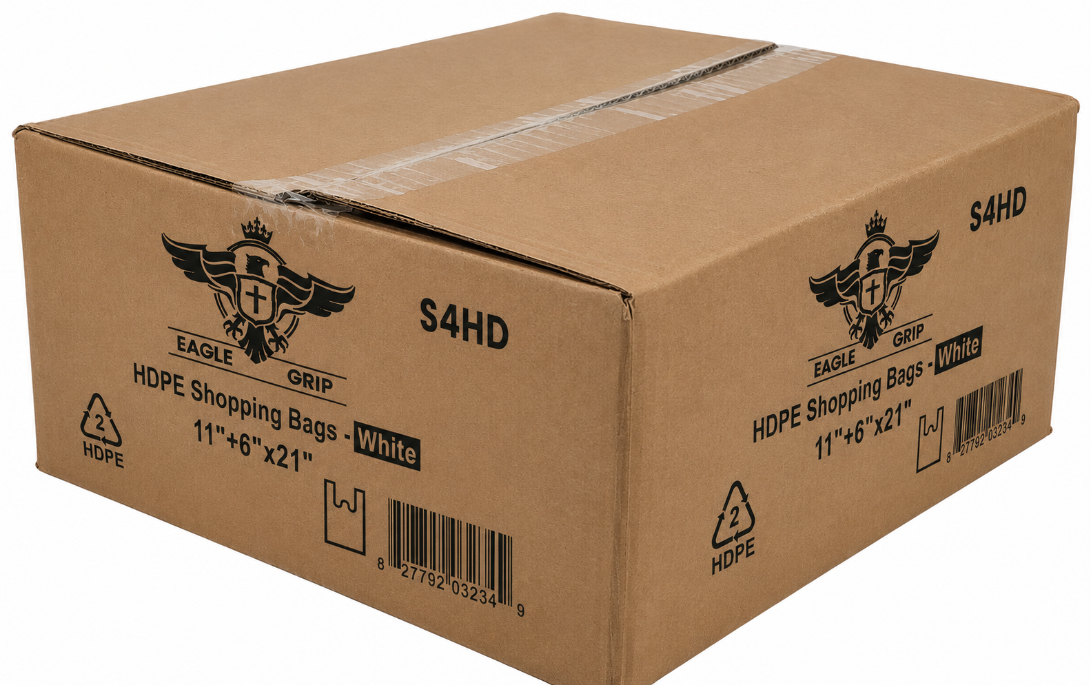 Eagle Grip - S4 High Density White Shopping Bags
