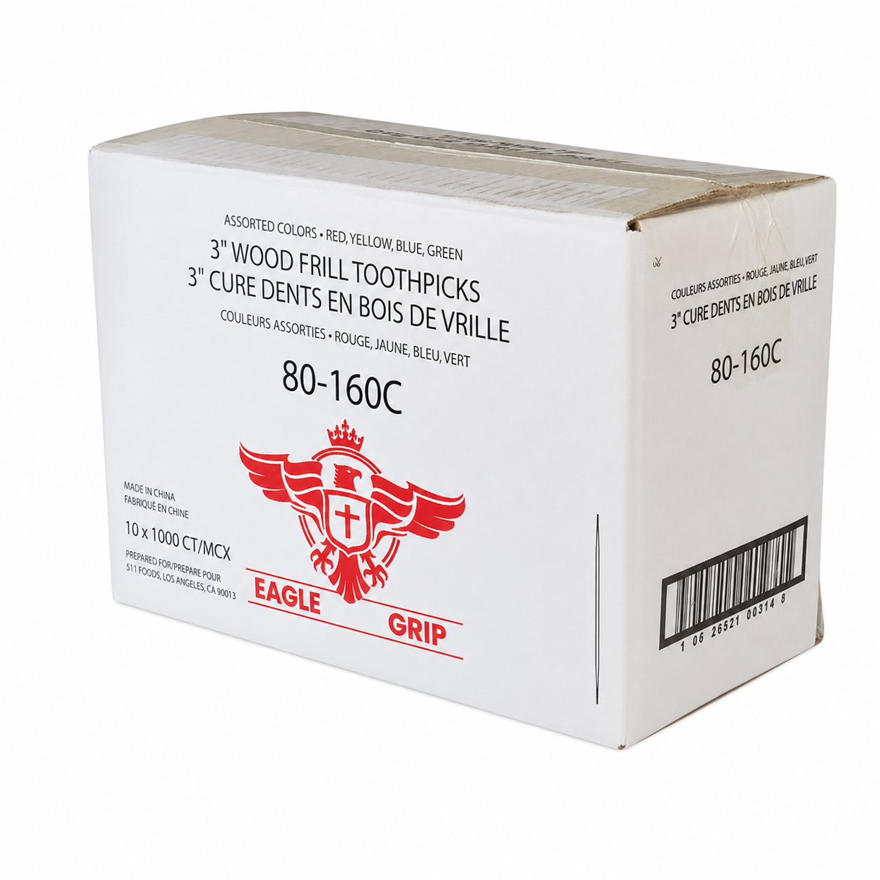 Eagle Grip -3" Toothpicks - Frilled - Assorted - 80-160C
