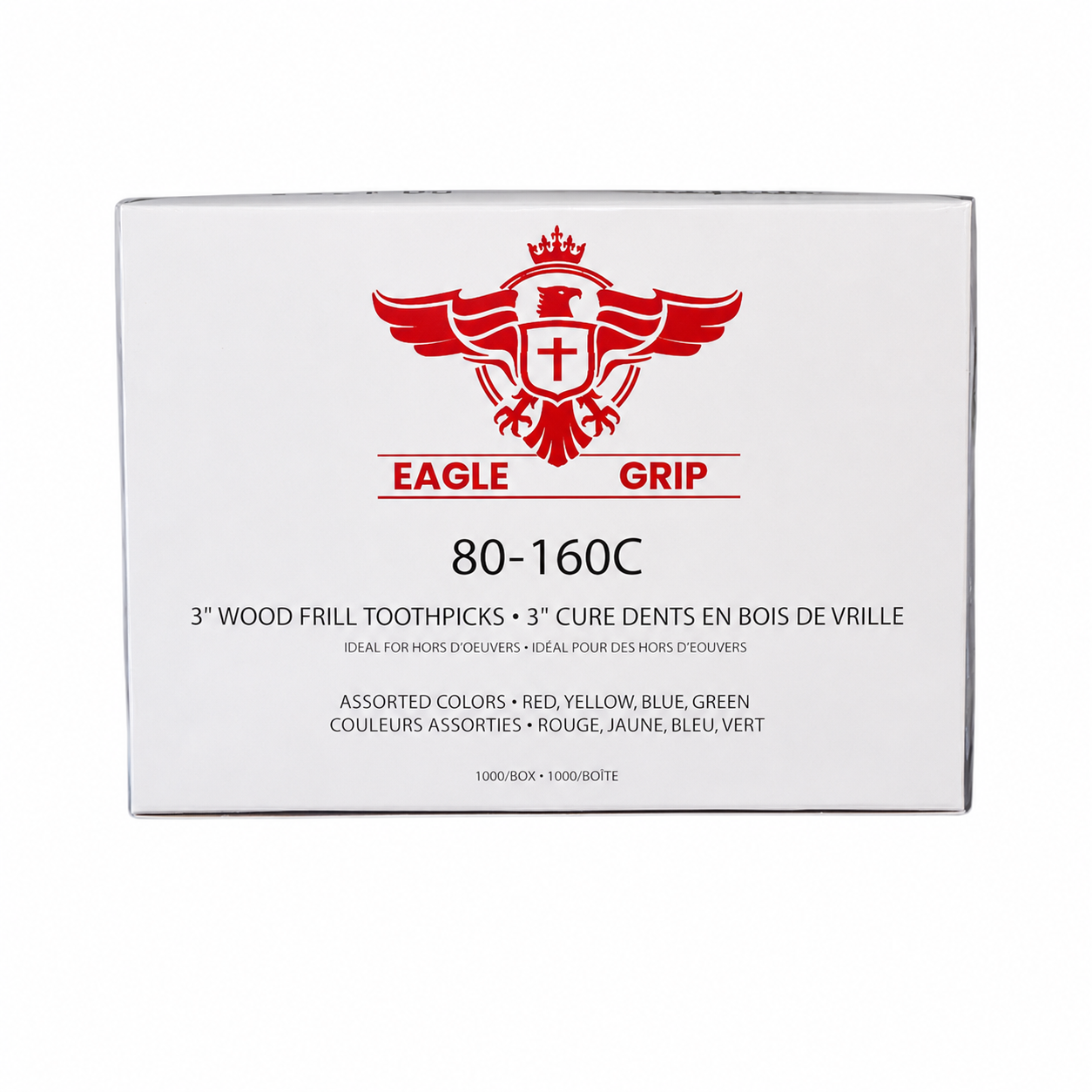 Eagle Grip -3" Toothpicks - Frilled - Assorted - 80-160C