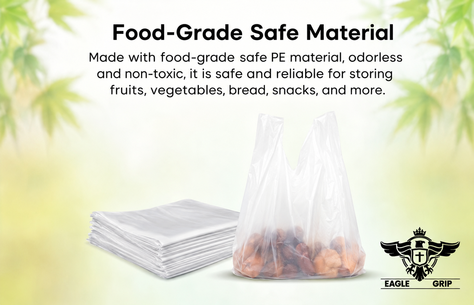 Eagle Grip - S4 High Density White Shopping Bags
