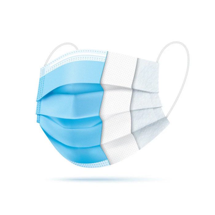 ASTM Level 2 (3 Ply) Blue Mask - Box of 50 (Made in Canada) - Eagle Global Solution