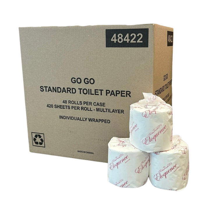 Bathroom Tissue - 48 rolls, multi ply, individual wrapped - 48422 - Eagle Global Solution