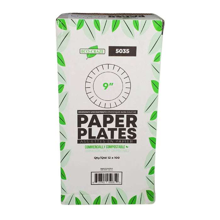 Eco-Craze - 9" Pizza Plates - Paper - 5035 - Eagle Global Solution