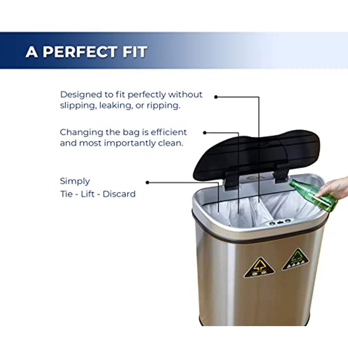 Spartano - Garbage Bags - Regular - White - 24"x22" - Eagle Global Solution